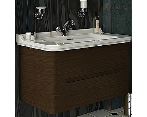 Приобрести Тумба под раковину Kerasan Waldorf 94 925546 подвесная Noce в магазине сантехники Santeh-Crystal.ru