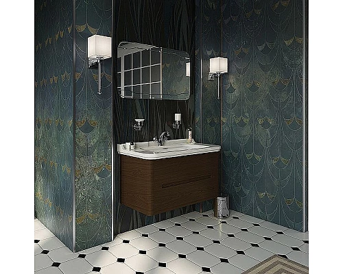 Приобрести Тумба под раковину Kerasan Waldorf 94 925546 подвесная Noce в магазине сантехники Santeh-Crystal.ru