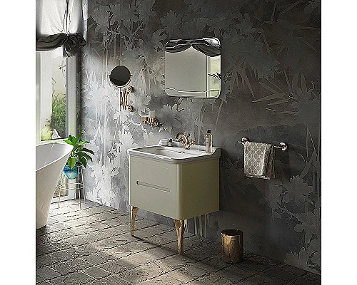 Приобрести Тумба под раковину Kerasan Waldorf 74 925630 подвесная Bi vaniglia matt в магазине сантехники Santeh-Crystal.ru