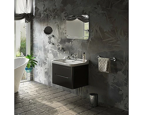 Купить Тумба под раковину Kerasan Waldorf 74 925631 подвесная Nero matt в магазине сантехники Santeh-Crystal.ru