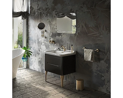 Купить Тумба под раковину Kerasan Waldorf 74 925631 подвесная Nero matt в магазине сантехники Santeh-Crystal.ru