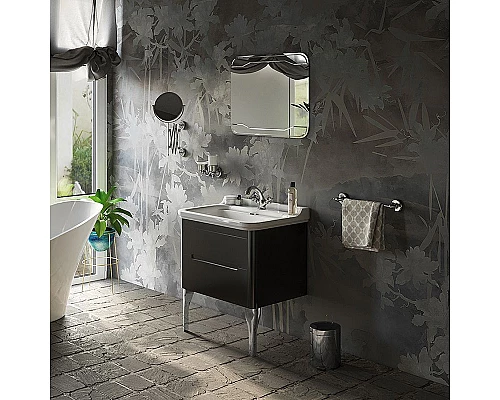 Купить Тумба под раковину Kerasan Waldorf 74 925631 подвесная Nero matt в магазине сантехники Santeh-Crystal.ru