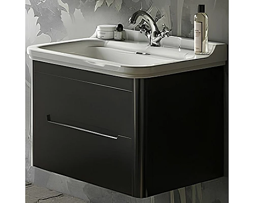 Купить Тумба под раковину Kerasan Waldorf 74 925631 подвесная Nero matt в магазине сантехники Santeh-Crystal.ru