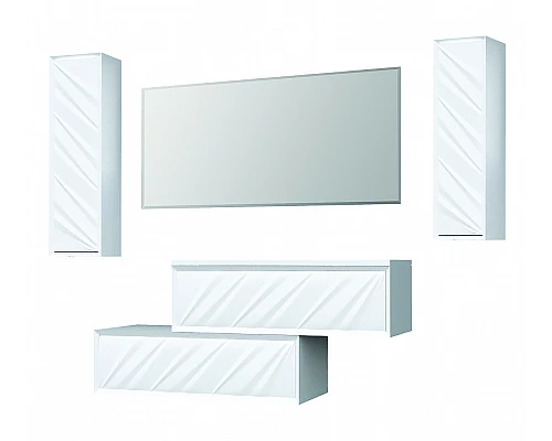 Заказать Шкаф пенал Marka One Glace 30П L У73578 Белый глянцевый в магазине сантехники Santeh-Crystal.ru