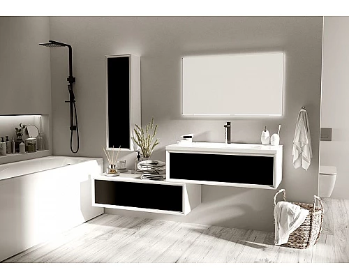 Купить Шкаф пенал Marka One Milacco 30П L У73205 Classic Black в магазине сантехники Santeh-Crystal.ru