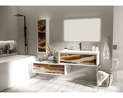 Заказать Шкаф пенал Marka One Milacco 30П L У73207 Onyx в магазине сантехники Santeh-Crystal.ru