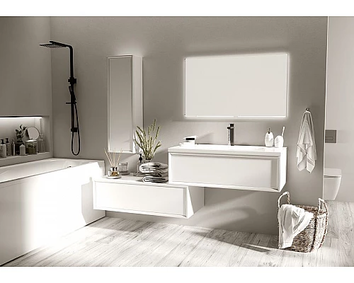 Заказать Шкаф пенал Marka One Milacco 30П L У73201 Pure White в магазине сантехники Santeh-Crystal.ru