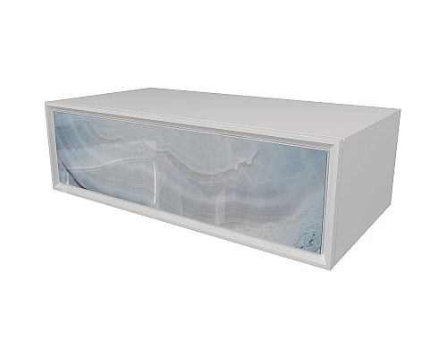 Купить Тумба Marka One Milacco 100П У83572 подвесная Blue Marble в магазине сантехники Santeh-Crystal.ru