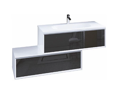 Заказать Тумба Marka One Milacco 100П У83573 подвесная Classic Black в магазине сантехники Santeh-Crystal.ru