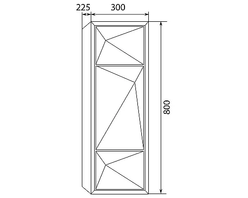 Приобрести Шкаф пенал Marka One Romb 30П R У71344 подвесной White в магазине сантехники Santeh-Crystal.ru