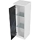 Заказать Шкаф пенал Marka One Seattle 30П L У73220 подвесной Black stone в магазине сантехники Santeh-Crystal.ru