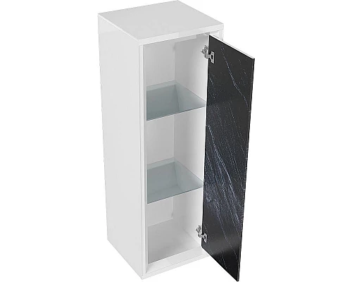 Приобрести Шкаф пенал Marka One Seattle 30П R У73160 подвесной Black stone в магазине сантехники Santeh-Crystal.ru