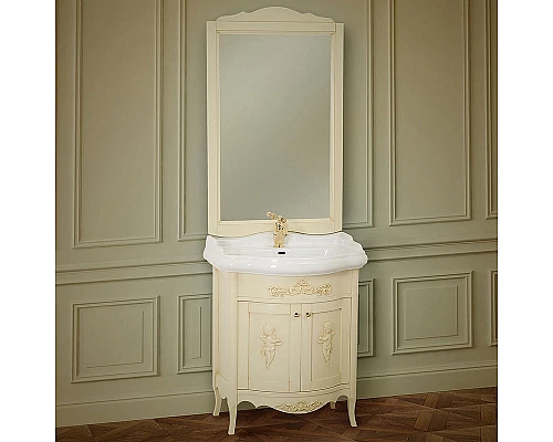 Приобрести Зеркало Migliore Bella 68 25946 Бежевое в магазине сантехники Santeh-Crystal.ru