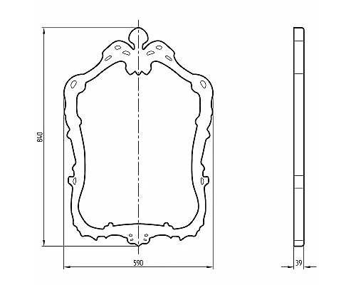 Приобрести Зеркало Migliore CDB 58 30493 Бронза в магазине сантехники Santeh-Crystal.ru