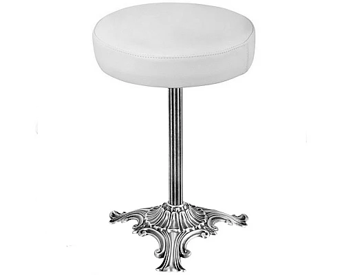 Заказать Пуф Migliore Complementi 22071 Хром Белый в магазине сантехники Santeh-Crystal.ru