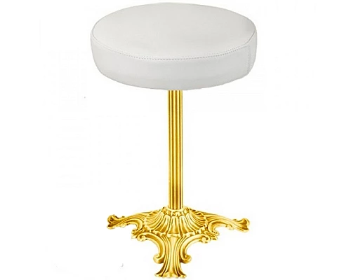 Приобрести Пуф Migliore Complementi 22069 Золото Белый в магазине сантехники Santeh-Crystal.ru