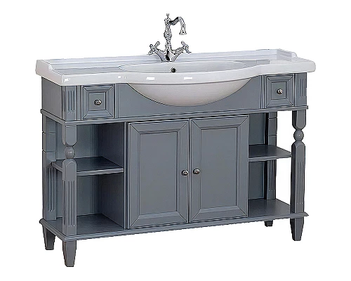 Купить Тумба под раковину Migliore Kantri 120 26746 Антрацит в магазине сантехники Santeh-Crystal.ru