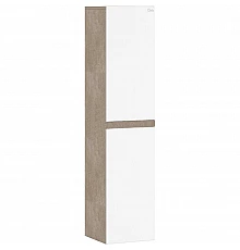 Шкаф пенал Onika Алеста 35.10 403566 подвесной Камень светлый Белый