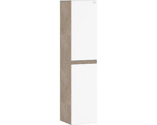 Купить Шкаф пенал Onika Алеста 35.10 403566 подвесной Камень светлый Белый в магазине сантехники Santeh-Crystal.ru