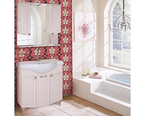 Купить Тумба под раковину Onika Арно Классик 80 Белое дерево в магазине сантехники Santeh-Crystal.ru