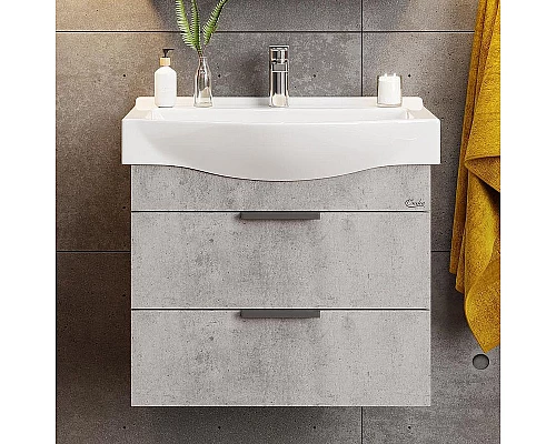 Приобрести Тумба под раковину Onika Девис 65.13 106546 подвесная Бетон чикаго в магазине сантехники Santeh-Crystal.ru