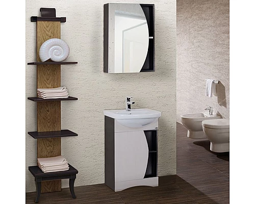 Купить Тумба под раковину Onika Дуэт 50 Бодега светлый Венге в магазине сантехники Santeh-Crystal.ru