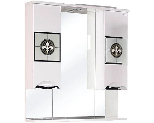 Приобрести Зеркало со шкафом Onika Флорена 78.01 207802 с подсветкой Белое в магазине сантехники Santeh-Crystal.ru