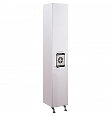 Шкаф пенал Onika Флорена 35.17 R 403517 с бельевой корзиной Белый