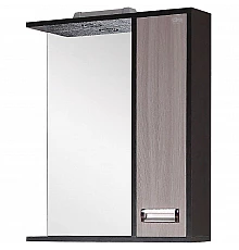 Зеркало со шкафом Onika Гамма 58.01 R 205828 с подсветкой Венге луизиана Ясень шимо светлый
