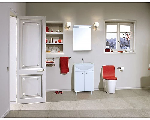 Заказать Зеркало Onika Крит 52.00 205211 Белое в магазине сантехники Santeh-Crystal.ru