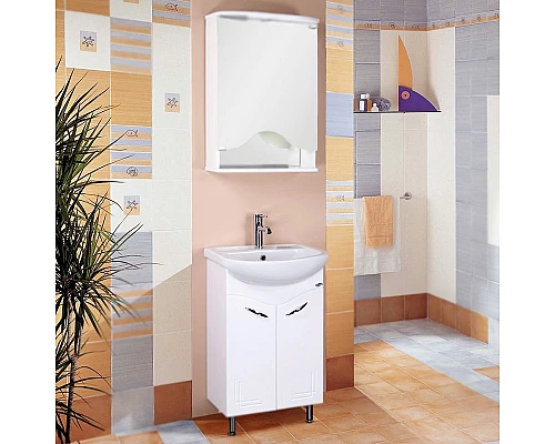 Приобрести Тумба под раковину Onika Лада 50 Белая в магазине сантехники Santeh-Crystal.ru