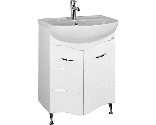 Приобрести Тумба под раковину Onika Лайн 60 Белая в магазине сантехники Santeh-Crystal.ru