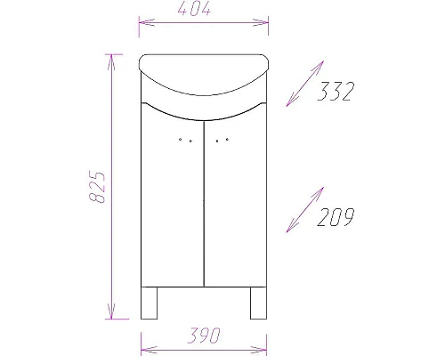 Приобрести Тумба под раковину Onika Манго 40.11 Белая в магазине сантехники Santeh-Crystal.ru