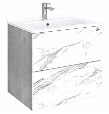 Тумба под раковину Onika Марбл 65.13 106548 подвесная Мрамор Камень бетонный