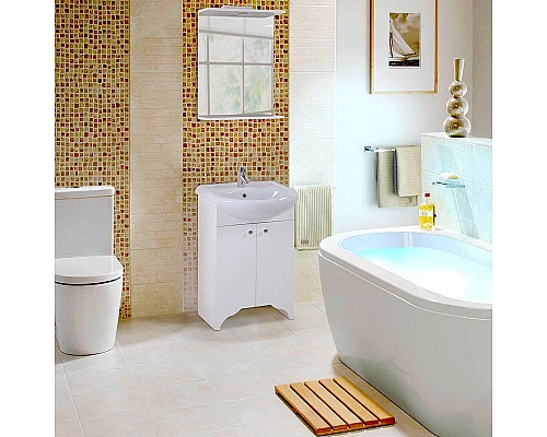 Заказать Тумба под раковину Onika Омега 55 Белая в магазине сантехники Santeh-Crystal.ru