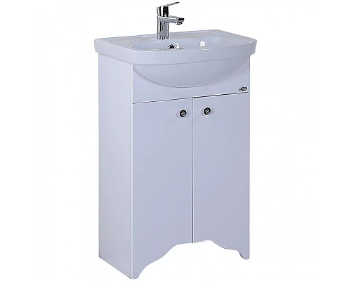 Заказать Тумба под раковину Onika Омега 55 Белая в магазине сантехники Santeh-Crystal.ru