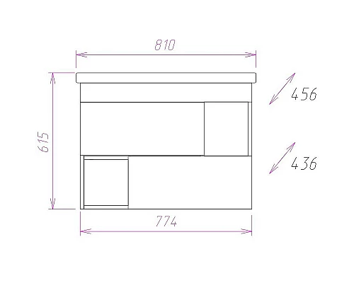 Приобрести Тумба под раковину Onika Санторини 80.13 108043 подвесная Дуб белый крафт в магазине сантехники Santeh-Crystal.ru