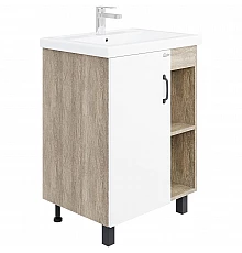 Тумба под раковину Onika Тимбер 60.01 106115 Белый матовый Дуб сонома