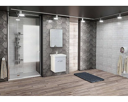 Приобрести Зеркальный шкаф Onika Венеция 42.00 204201 Белое в магазине сантехники Santeh-Crystal.ru