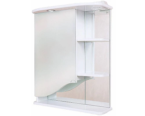 Приобрести Зеркальный шкаф Onika Виола 60.01 L 206003 с подсветкой Белый в магазине сантехники Santeh-Crystal.ru