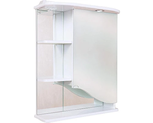 Приобрести Зеркальный шкаф Onika Виола 60.01 R 206004 с подсветкой Белый в магазине сантехники Santeh-Crystal.ru