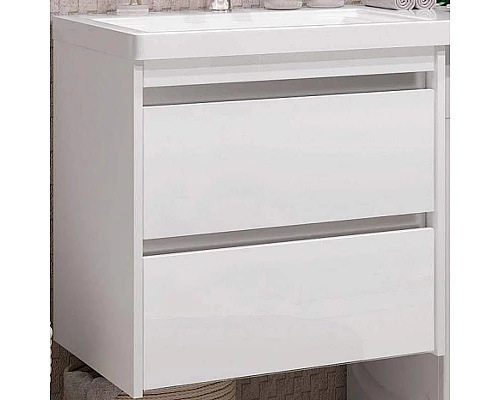 Купить Тумба под раковину Opadiris Фреш 120 00-00002179 подвесная Белая глянцевая в магазине сантехники Santeh-Crystal.ru