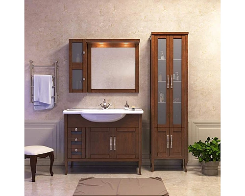 Купить Подвесной шкаф Opadiris Мираж 23 00-00000064 Светлый орех в магазине сантехники Santeh-Crystal.ru