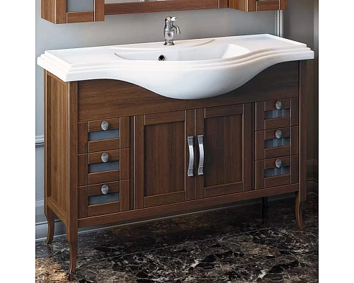 Купить Тумба под раковину Opadiris Мираж 120 00-00000058 Светлый орех в магазине сантехники Santeh-Crystal.ru