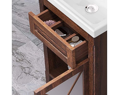 Приобрести Тумба под раковину Opadiris Палермо 50 R 00-00002360 Светлый орех в магазине сантехники Santeh-Crystal.ru