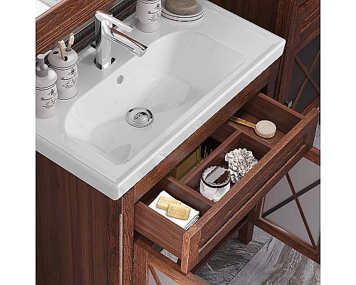 Приобрести Тумба под раковину Opadiris Палермо 80 00-00002354 Светлый орех в магазине сантехники Santeh-Crystal.ru