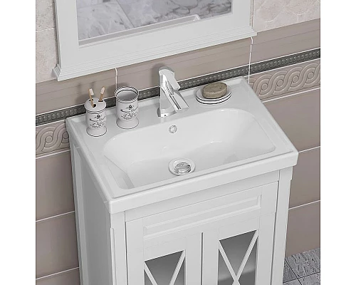 Заказать Тумба под раковину Opadiris Палермо 60 00-00006719 Белая матовая в магазине сантехники Santeh-Crystal.ru