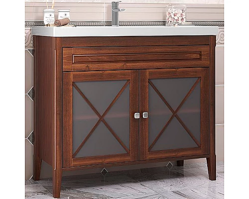 Приобрести Тумба под раковину Opadiris Палермо 100 00-00006723 Светлый орех в магазине сантехники Santeh-Crystal.ru