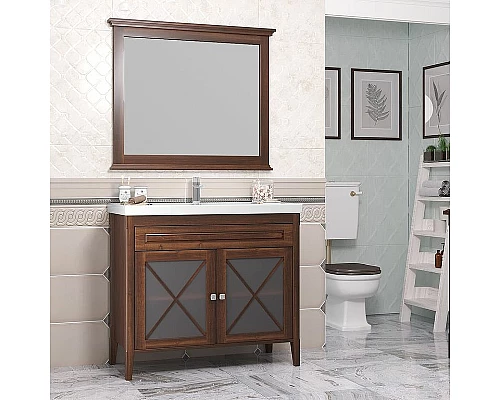 Приобрести Тумба под раковину Opadiris Палермо 100 00-00006723 Светлый орех в магазине сантехники Santeh-Crystal.ru