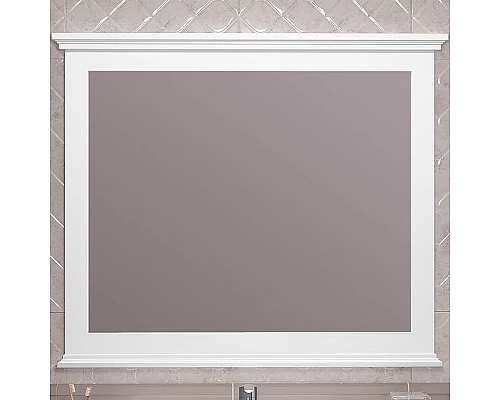 Купить Зеркало Opadiris Палермо 100 00-00006728 Белое матовое в магазине сантехники Santeh-Crystal.ru